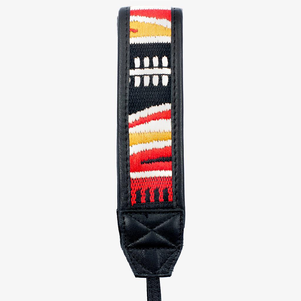 Jaipur #112 - Fabric & Leather camera strap