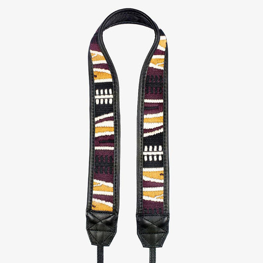 Jaipur #111 - Fabric & Leather camera strap