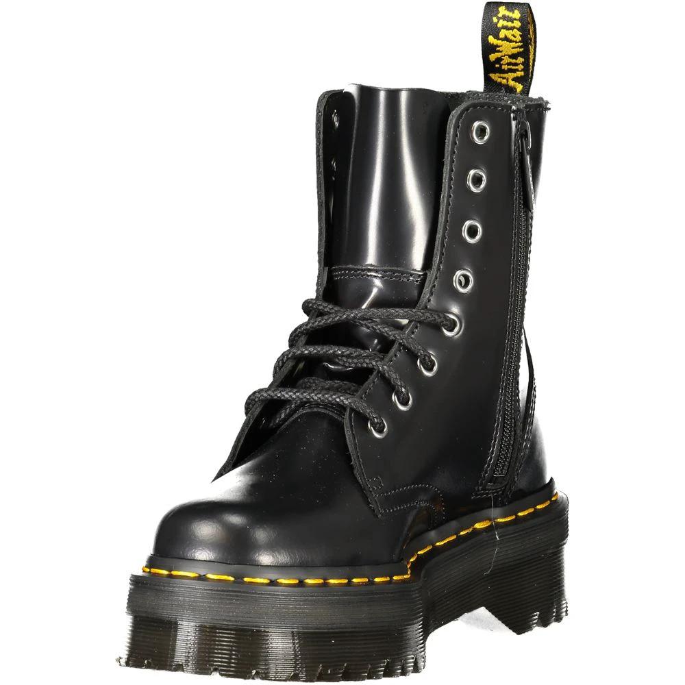 Dr. Martens Black Leather Unisex Ankle Boot by Dr. Martens