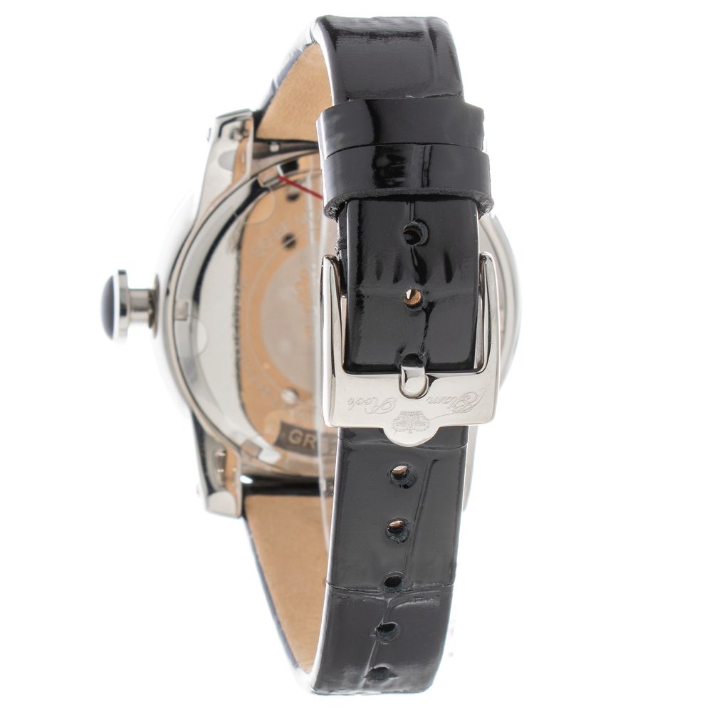 GLAM ROCK Black Leather Dress Watch by GLAM ROCK