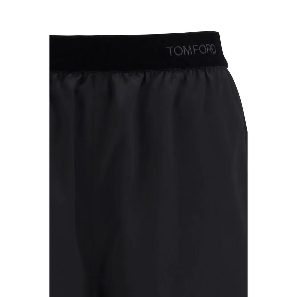 Tom Ford Black Silk Bermuda Shorts by Tom Ford