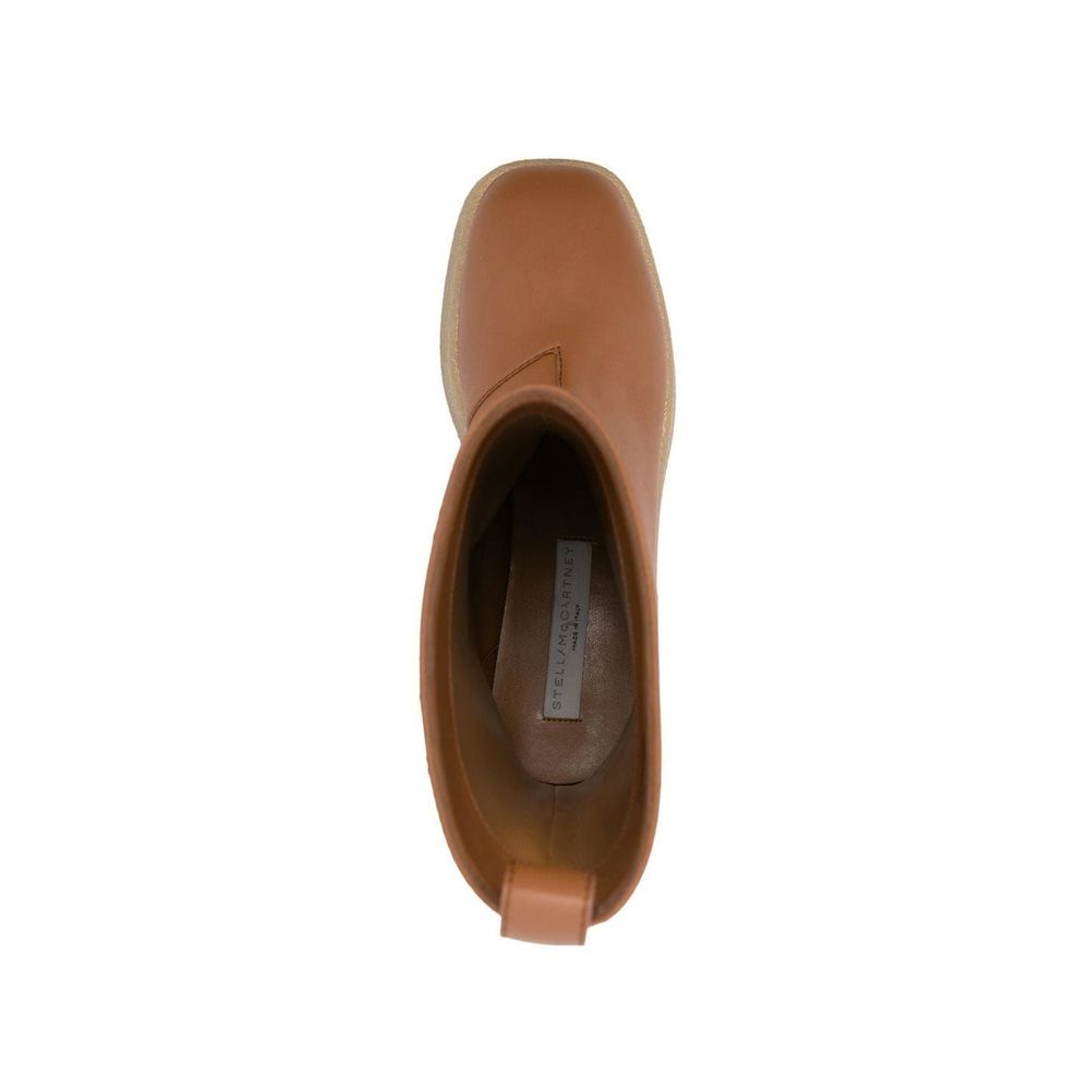 Stella McCartney Brown Polyethylene Ankle Boots by Stella McCartney