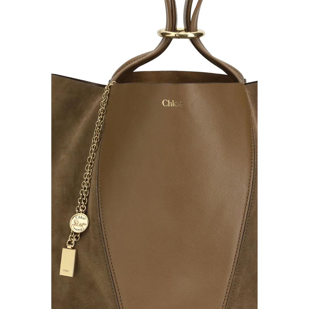 Chloé Beige Calf Leather Bos Taurus Shoulder Bag