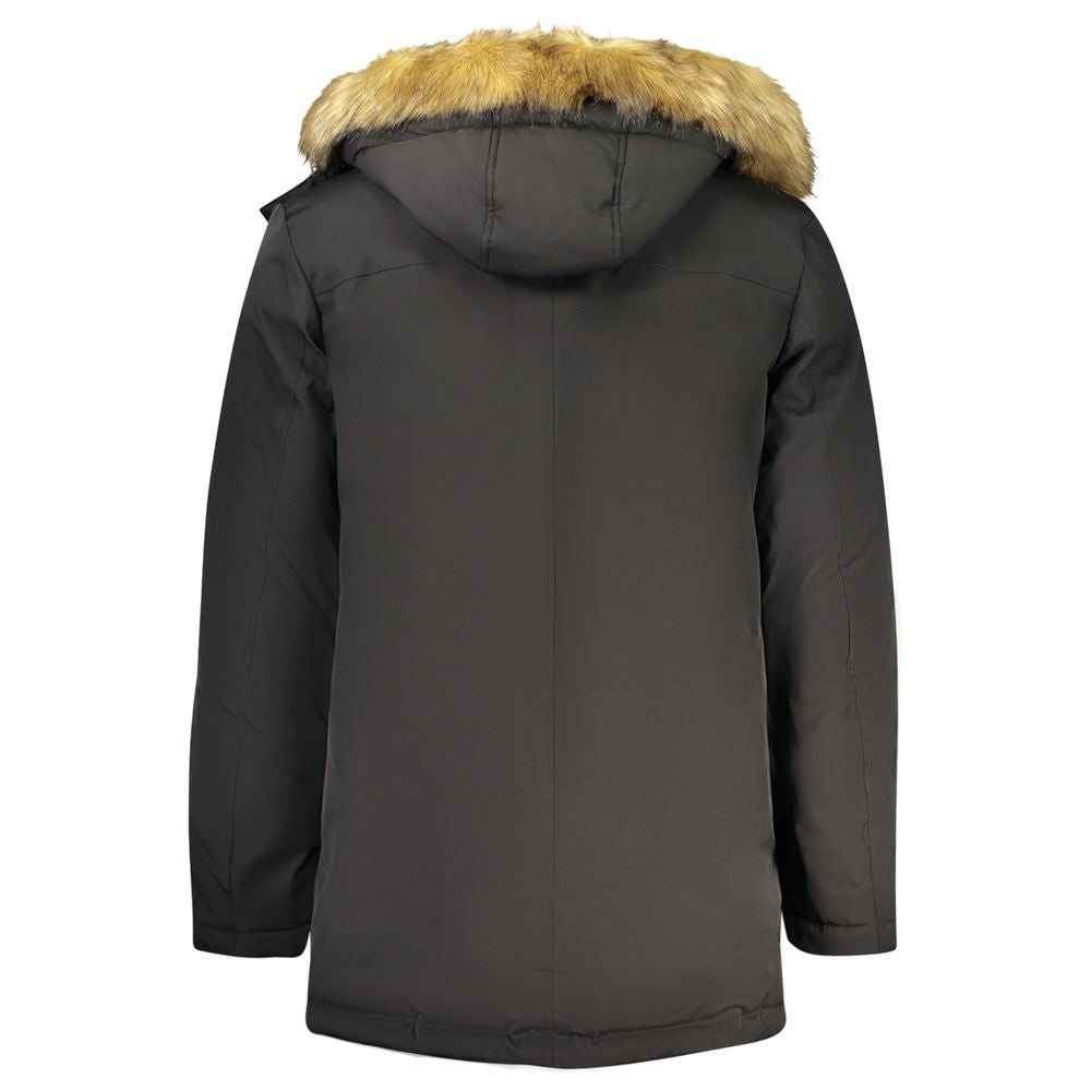 Parka Guess Jeans homme en polyester noir – GU-42204