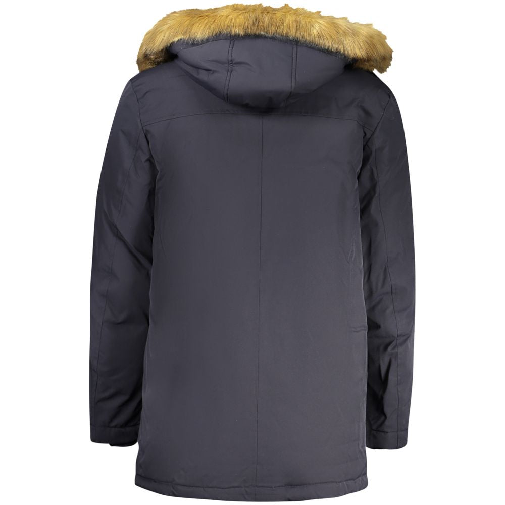 Parka Guess Jeans homme en polyester bleu – GU-42212