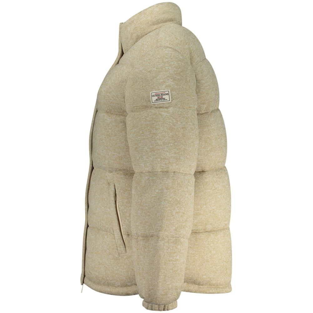 Veste Guess Jeans femme en polyester recyclé beige – GU-42214