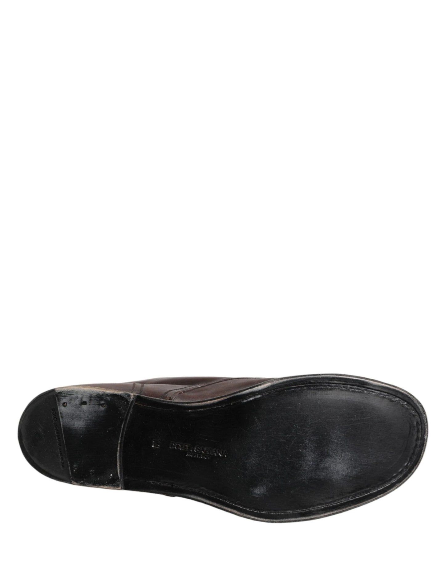 Dolce & Gabbana Brown Lace Up Short Ankle Boots Men Shoes by Dolce & Gabbana