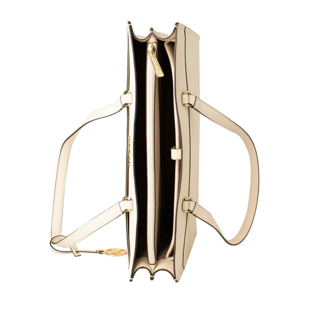 Michael Kors Beige Leather Tote Bag by Michael Kors
