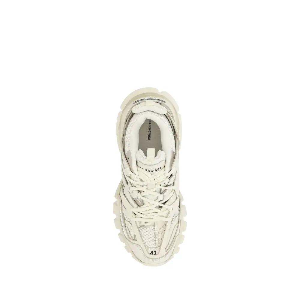 Balenciaga White Polyethylene Athletic Sneakers by Balenciaga
