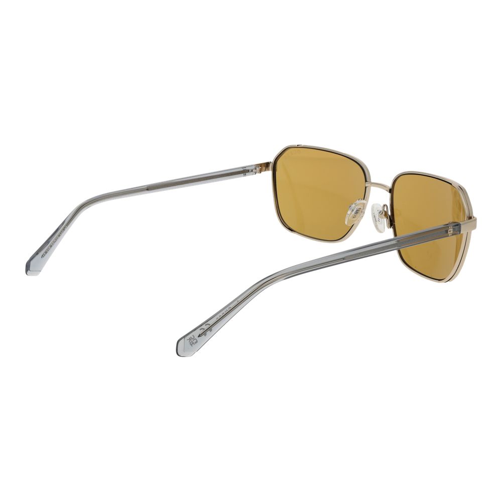Lunettes de soleil Guess homme rectangulaires monture métal dorée, verres jaunes – GU-1063201