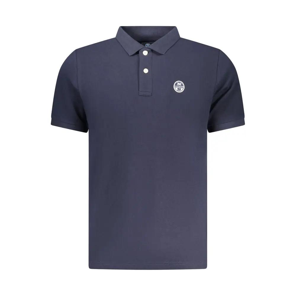 North Sails Blue Cotton Men Polo Shirt by North Sails