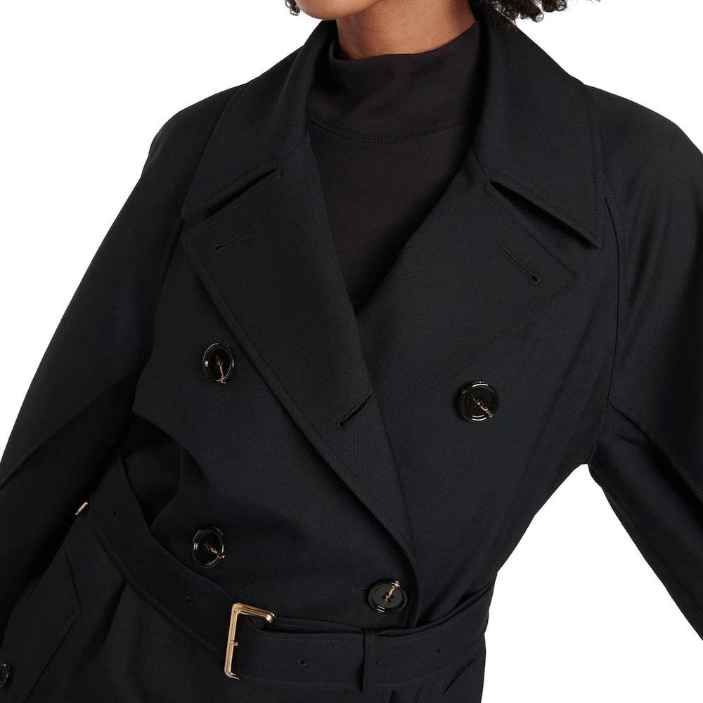 Burberry Black Polyester Coat by Burberry
