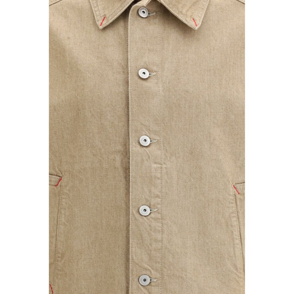 Jacquemus Beige Cotton Denim Jacket by Jacquemus
