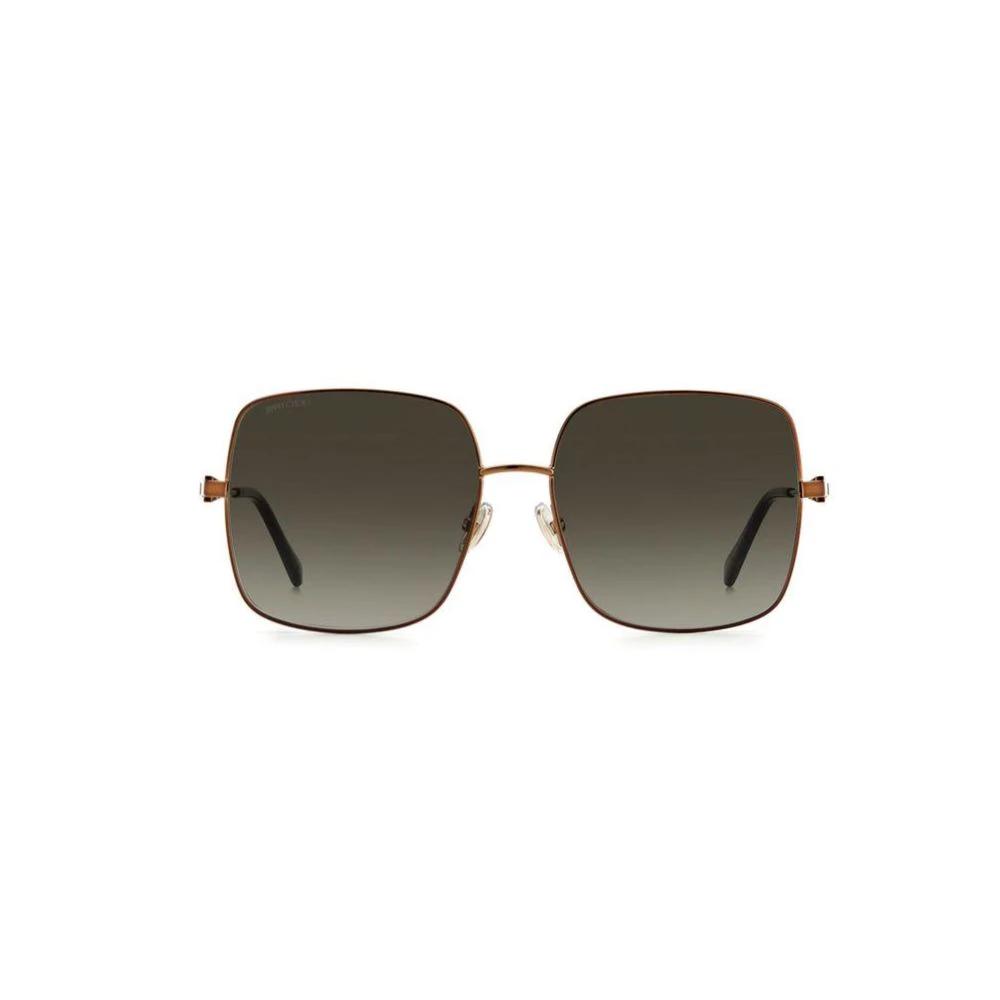 Jimmy Choo Brown Metal Sunglasses by Jimmy Choo