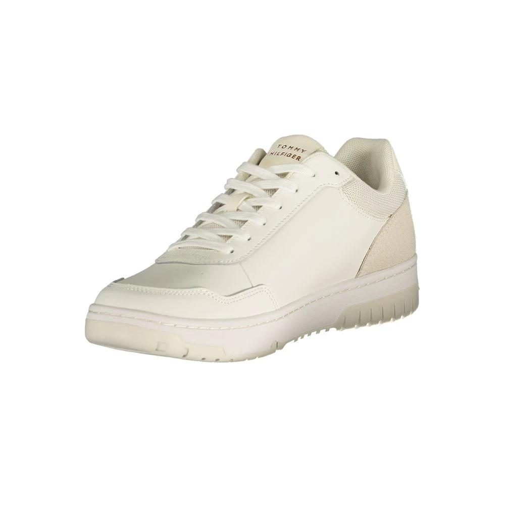 Tommy Hilfiger White Polyurethane Men's Sneaker by Tommy Hilfiger
