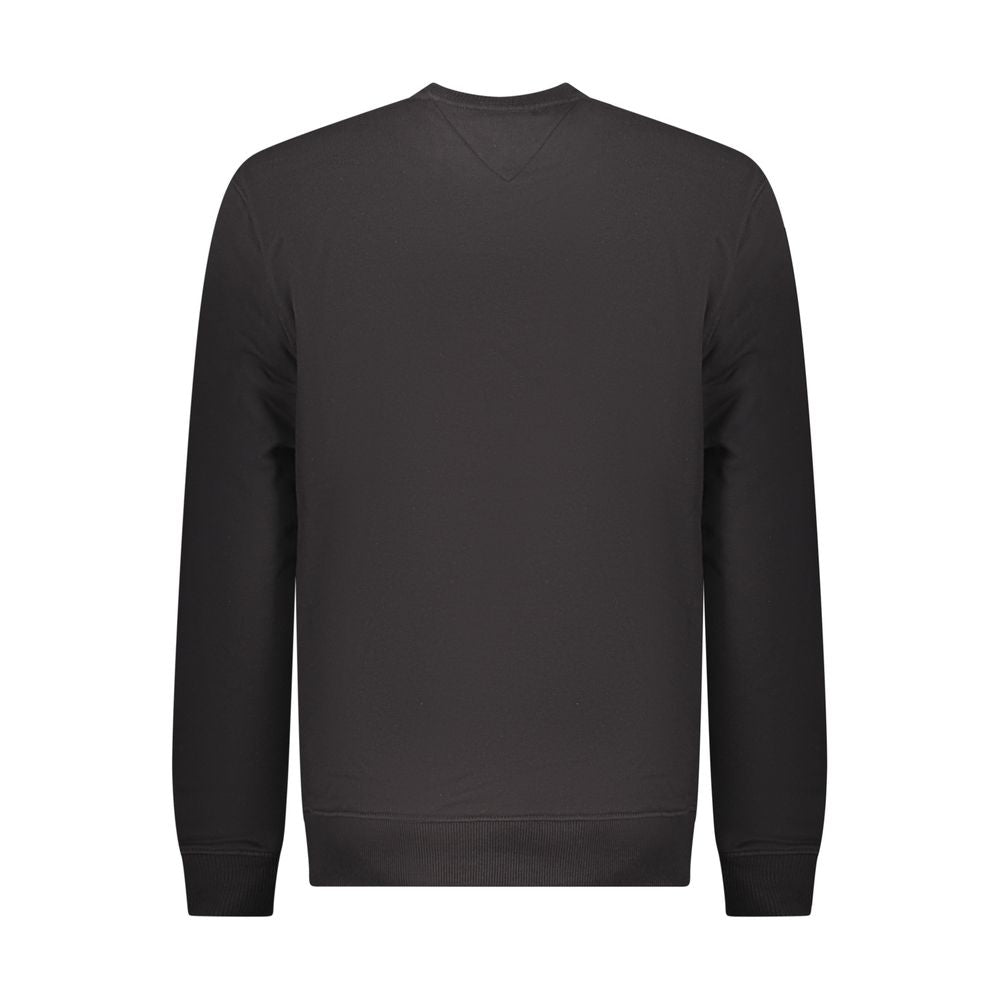 Sweat-shirt Tommy Hilfiger homme col rond en coton noir – TO-42743