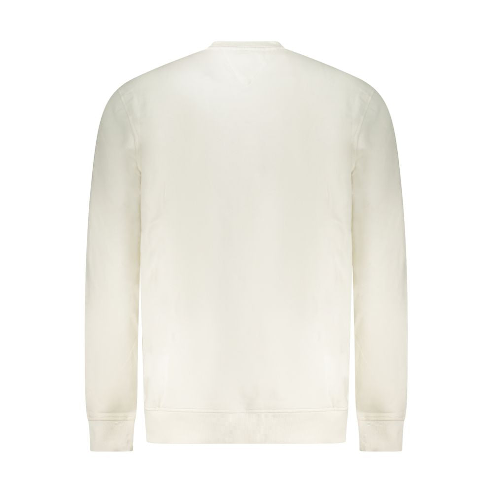 Sweat-shirt Tommy Hilfiger homme col rond en coton blanc – TO-42747