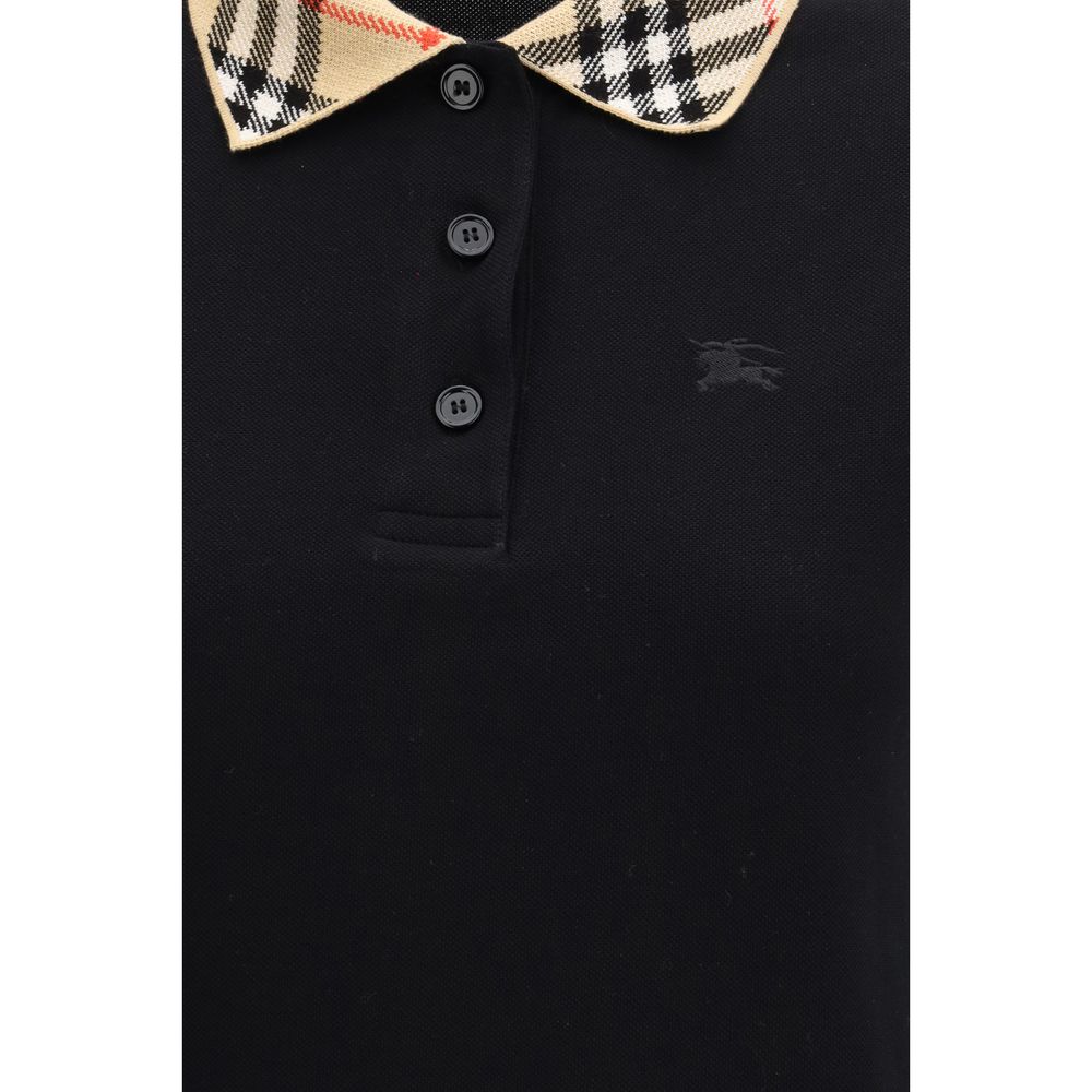 Burberry Black Cotton Polo Shirt by Burberry