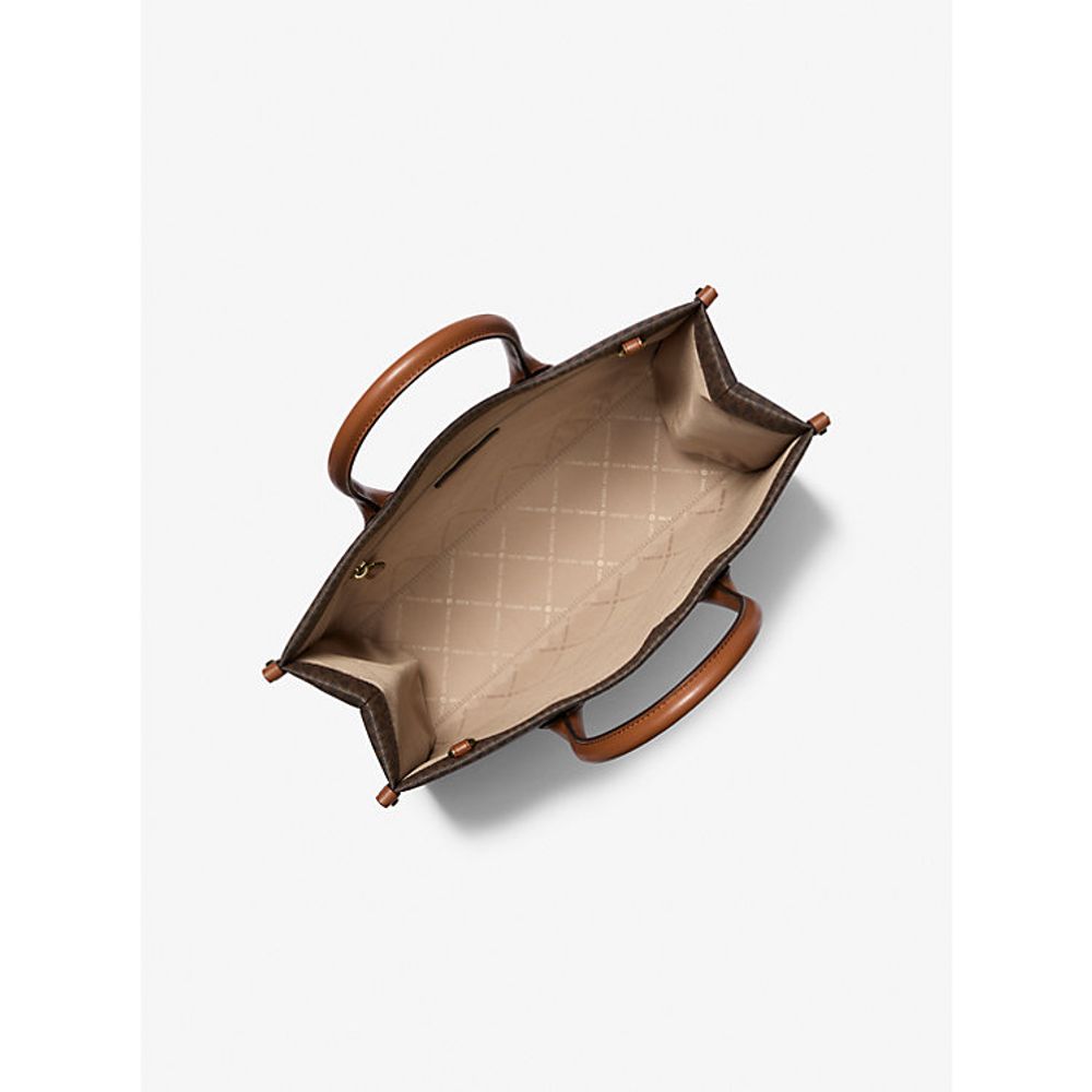 Michael Kors Brown Leather Shoulder Bag by Michael Kors