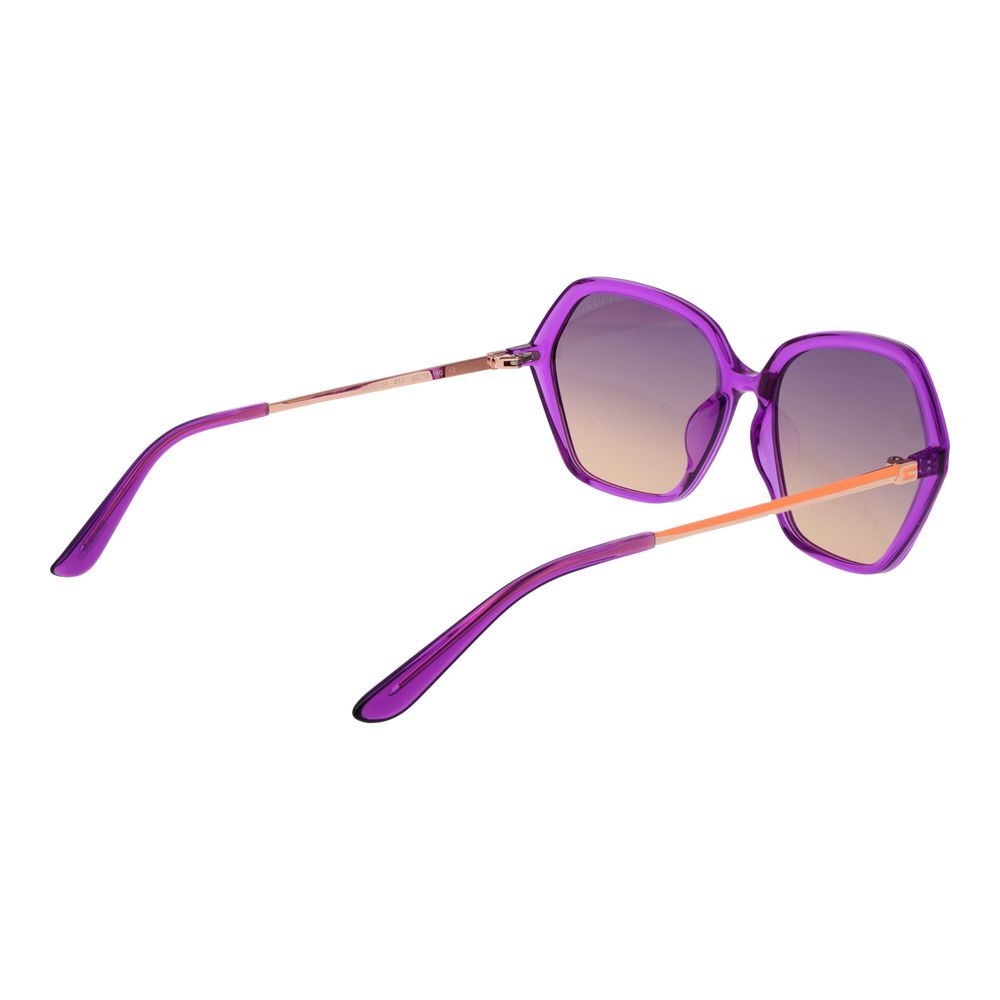 Lunettes de soleil Guess femme carrées en plastique violet – GU-1063182