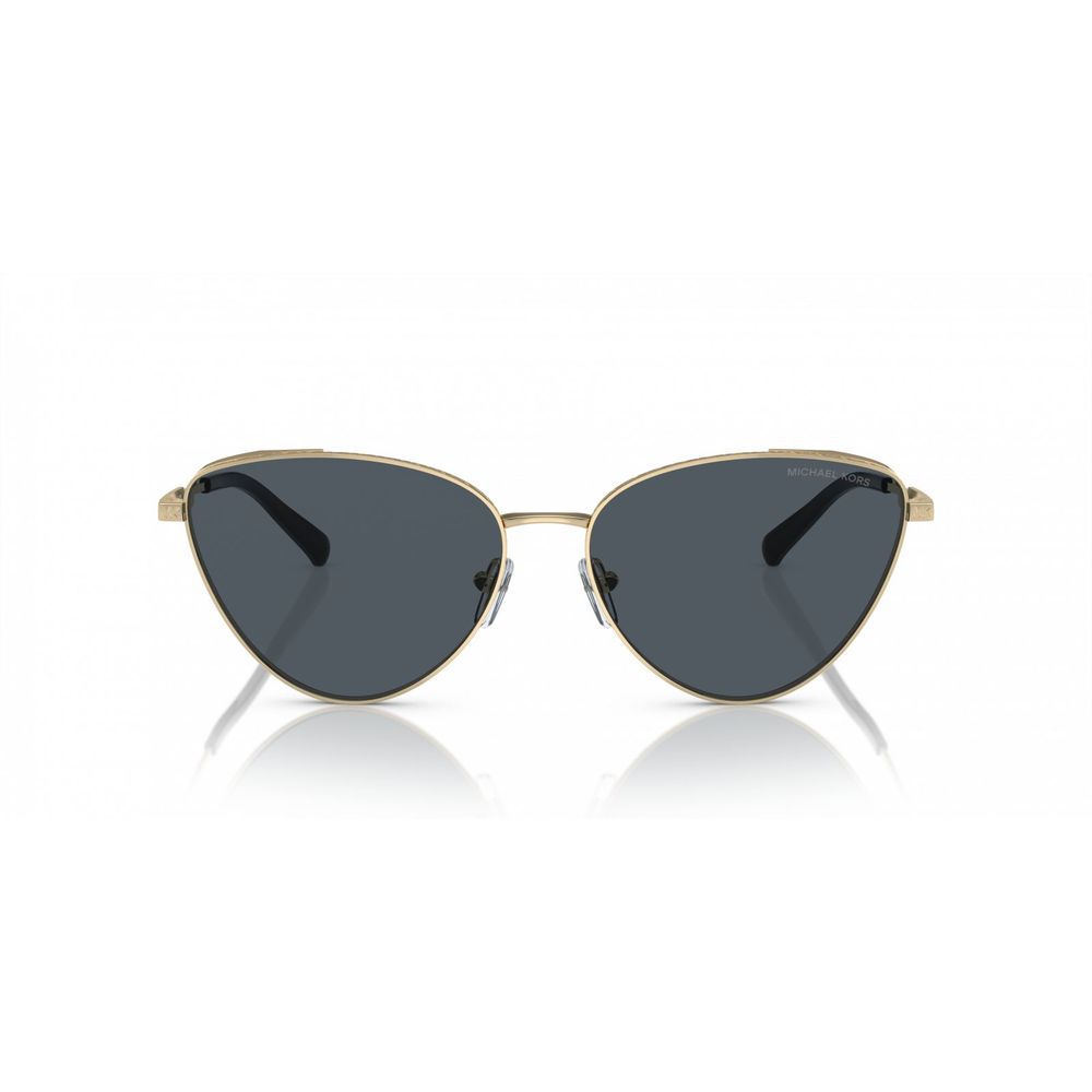 Michael Kors Gold Metal Sunglasses Lunettes De Soleil Or Métal Doré Verres Gris Chic Moderne Pour Toutes Les Occasions