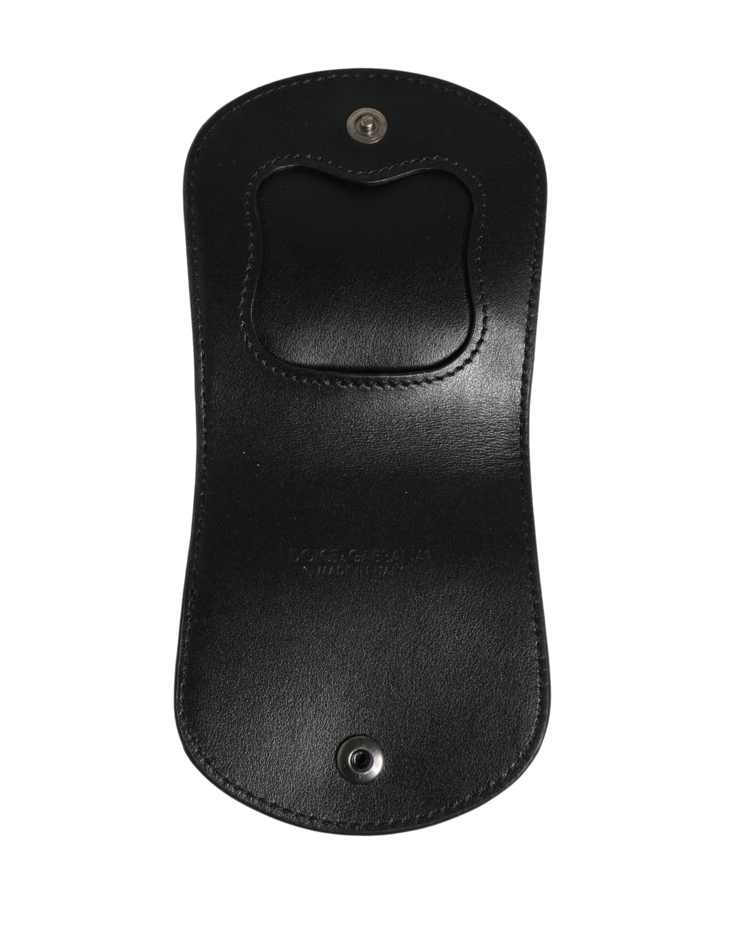 Dolce & Gabbana Black Exotic Skin Condom Case Holder Pocket Wallet by Dolce & Gabbana