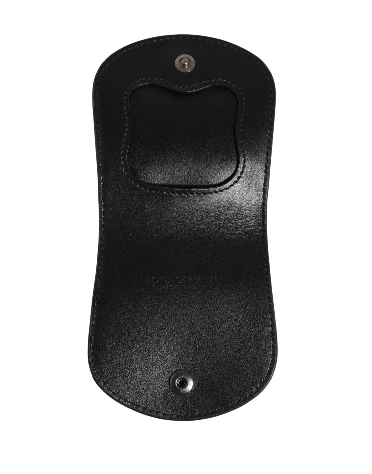 Étui à préservatif Dolce & Gabbana homme en cuir de caïman noir – SMY11170