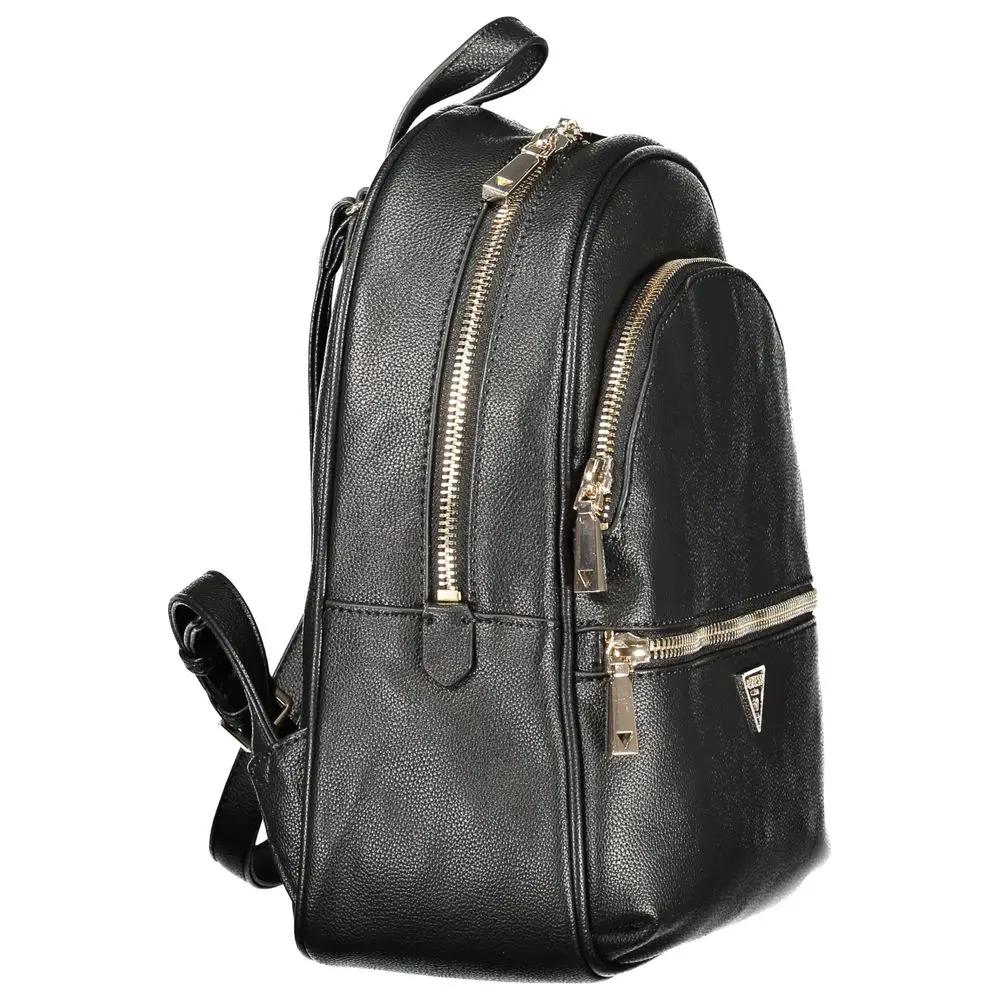 Guess Jeans Black Polyurethane Women Backpack by Guess Jeans