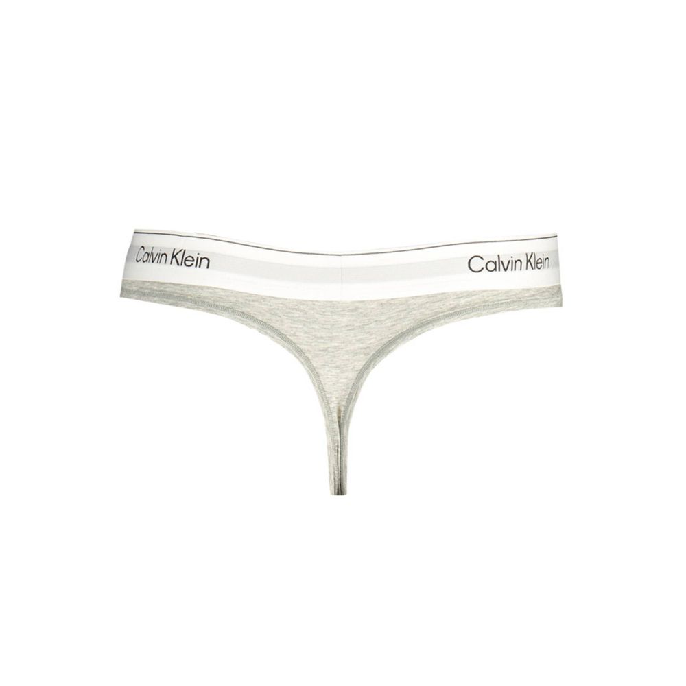 Calvin Klein Grigio Cotton Women Thong