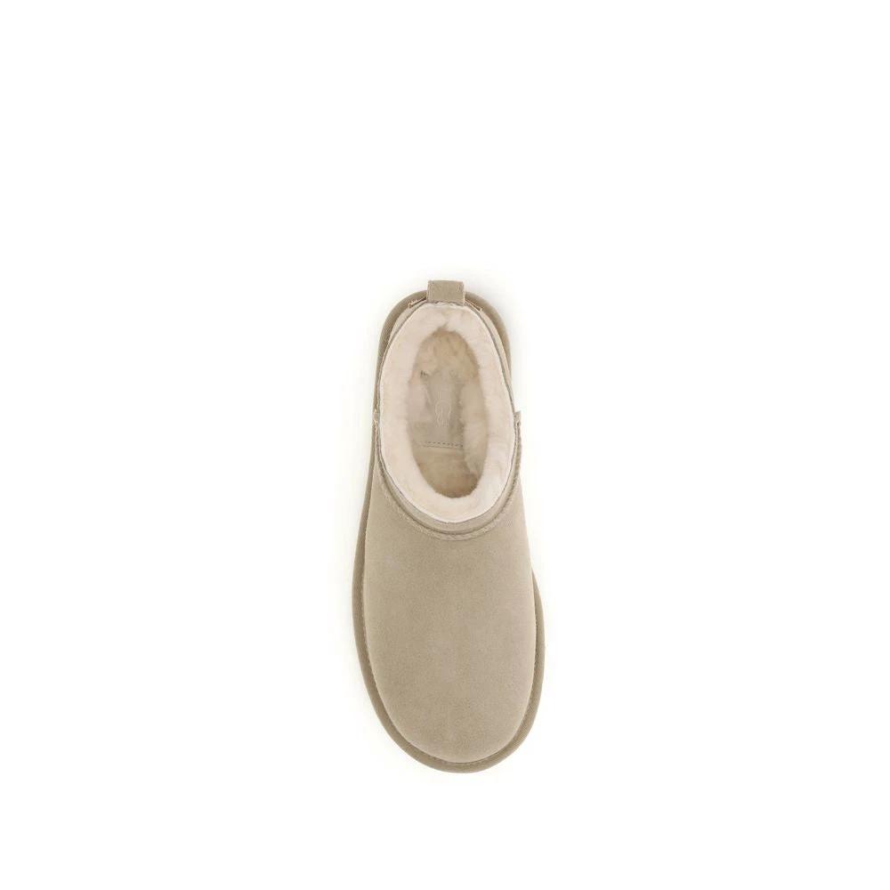 UGG Beige Calf Leather Bos Taurus Ankle Boots by UGG