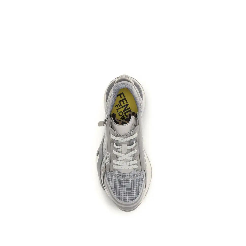 Fendi Gray Polyester Athletic Sneakers by Fendi