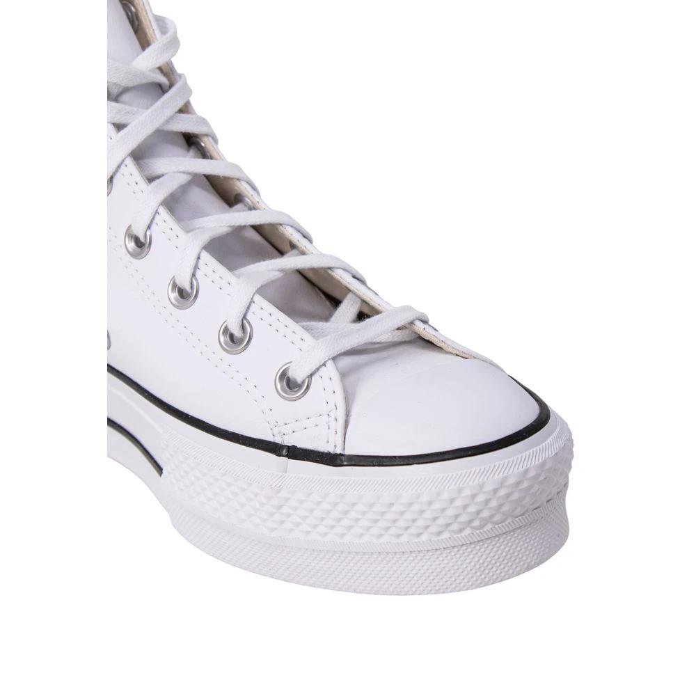 Converse White Polyethylene Platform Sneakers by Converse
