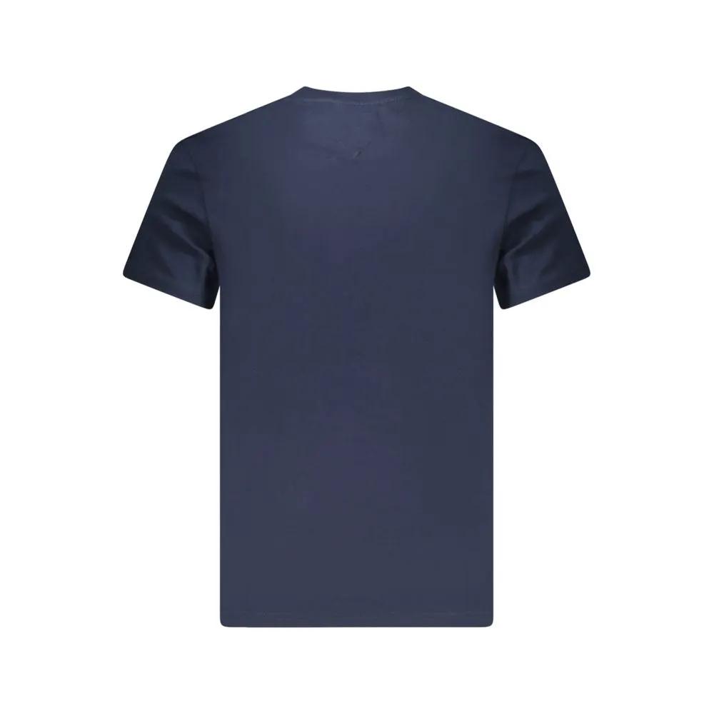 Tommy Hilfiger Blue Cotton Men T-Shirt by Tommy Hilfiger