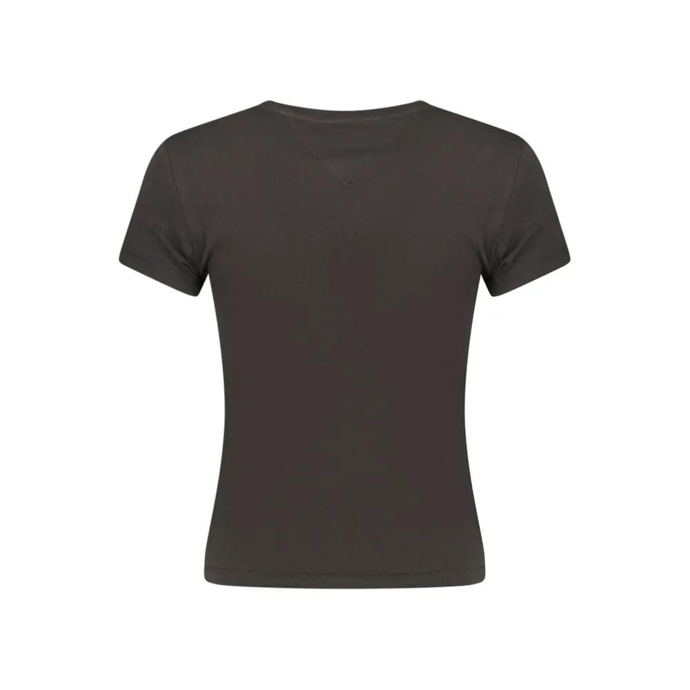Tommy Hilfiger Black Cotton Women T-Shirt by Tommy Hilfiger