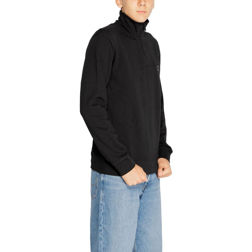 Hugo Boss Black Cotton Sweatshirt by Hugo Boss