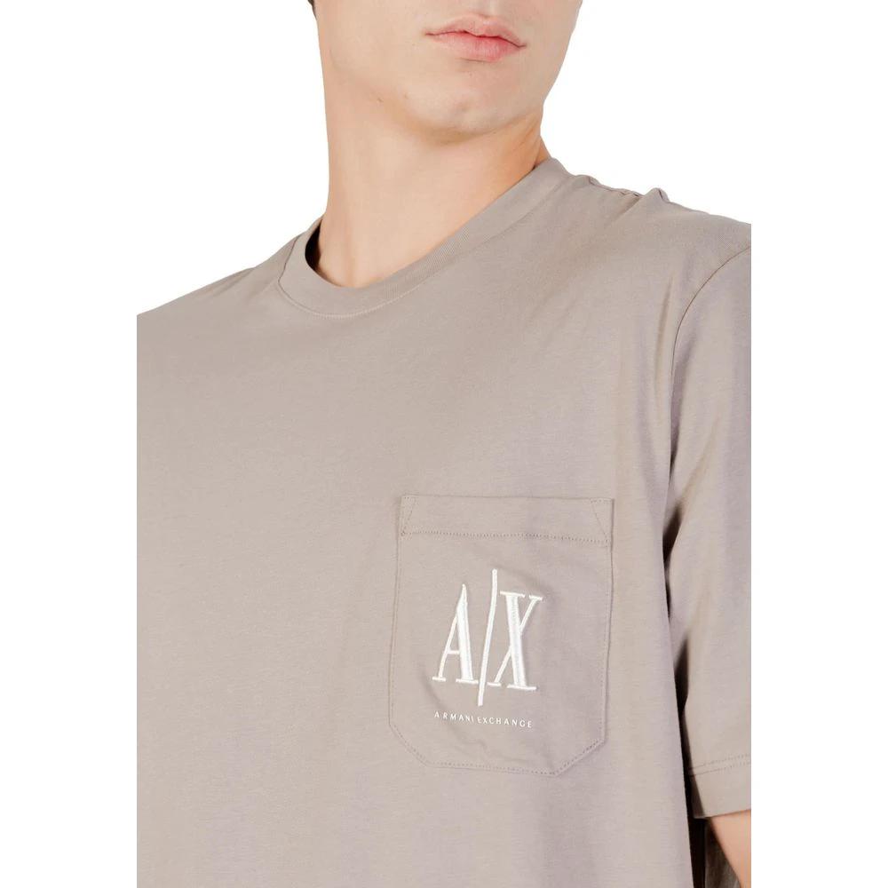 T-shirt Armani Exchange homme XM000366 AF12308 en coton marron – AR-15947100140