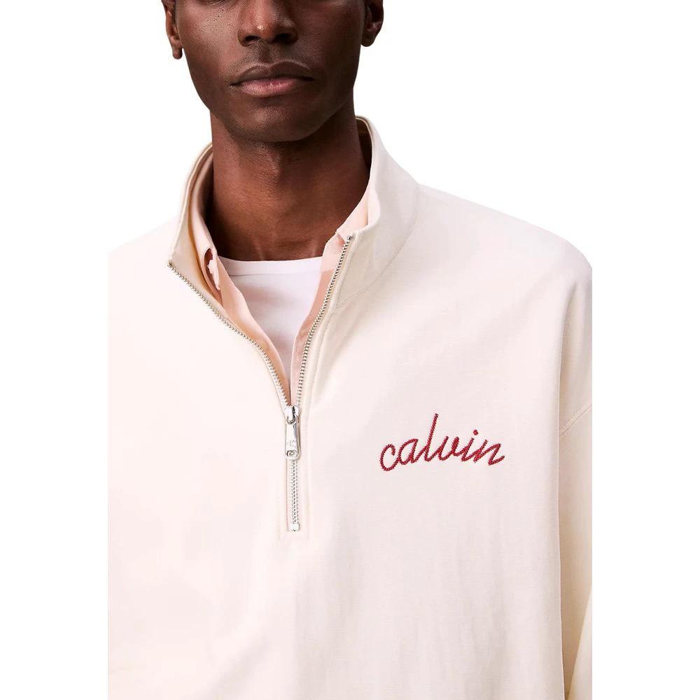 Calvin Klein Jeans White Cotton Sweatshirt by Calvin Klein Jeans