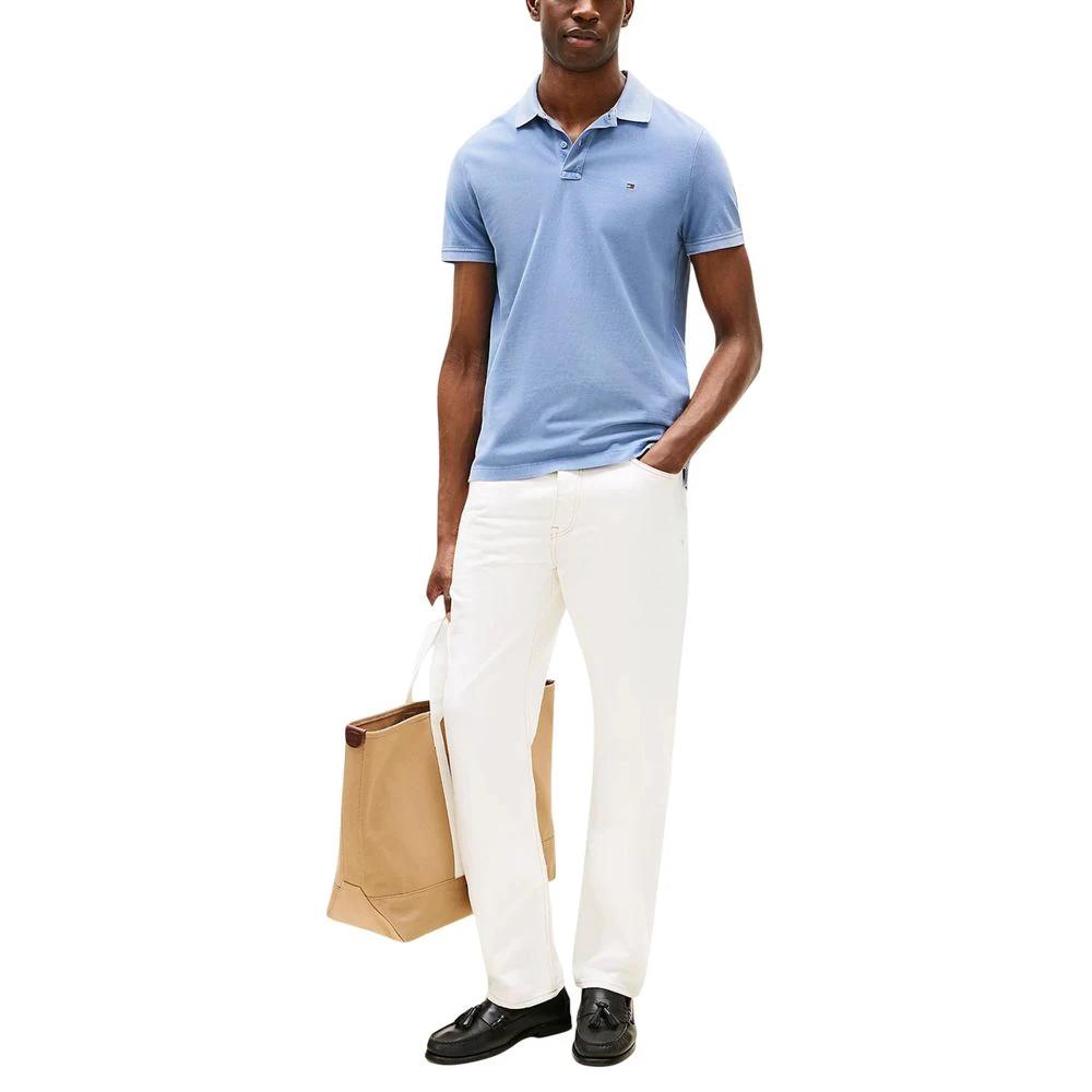 Tommy Hilfiger Blue Cotton Polo Shirt by Tommy Hilfiger