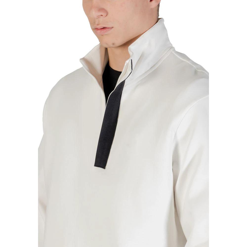 Armani Exchange Cream Cotton Sweatshirt by Armani Exchange