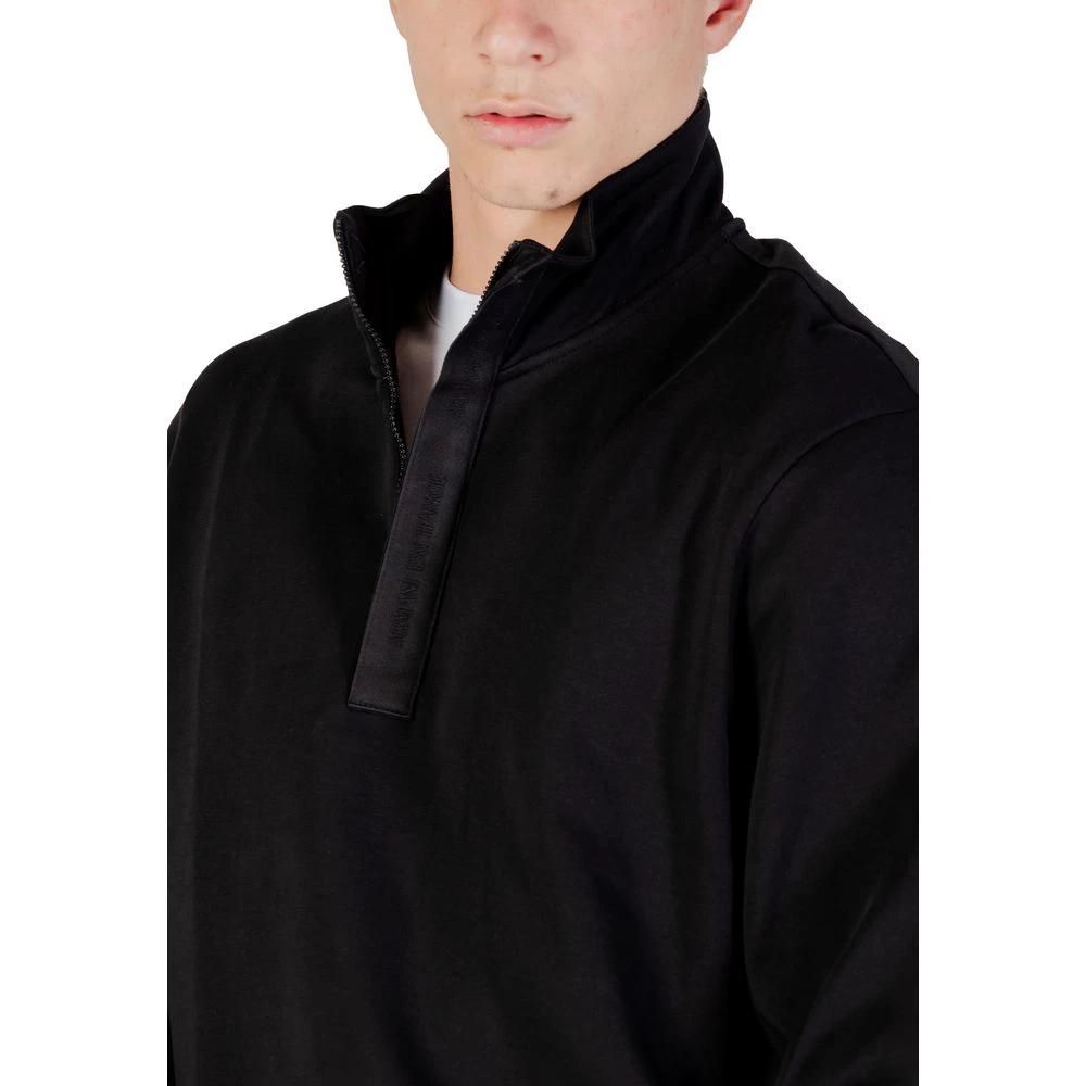 Armani Exchange Black Cotton Sweatshirt by Armani Exchange