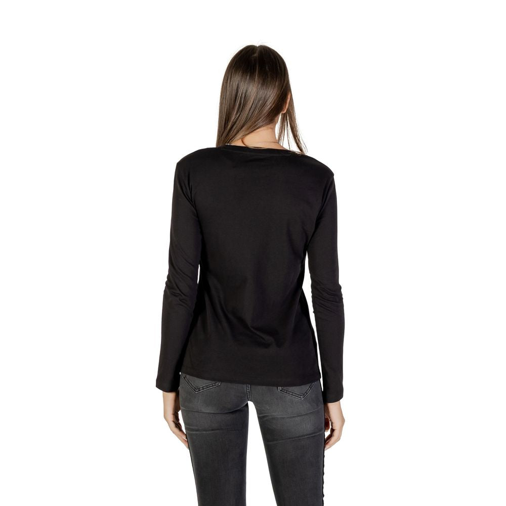 Armani Exchange Bicolor Cotton Long Sleeve T-Shirt by Armani Exchange