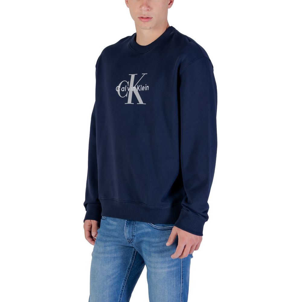 Calvin Klein Jeans Blue Cotton Sweatshirt