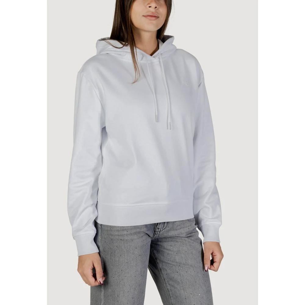 Calvin Klein Jeans White Cotton Hoodie