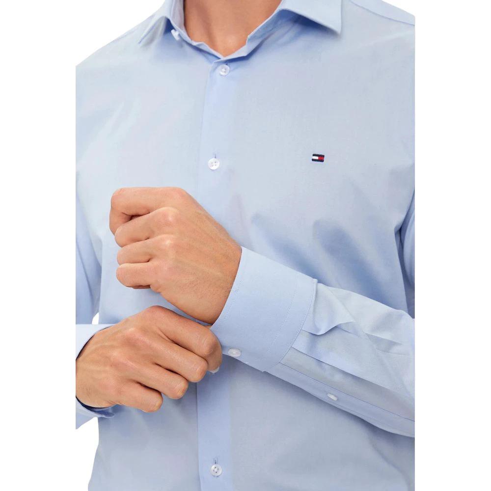 Tommy Hilfiger Blue Organic Cotton Dress Shirt by Tommy Hilfiger