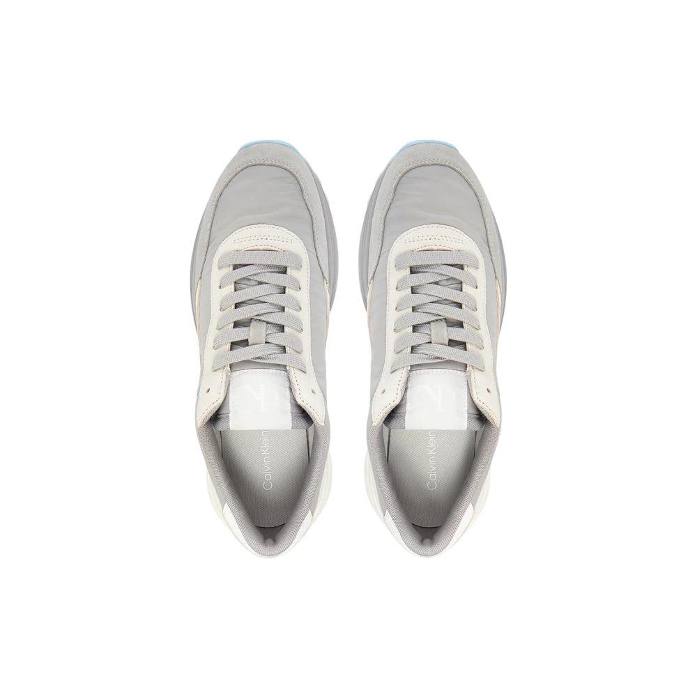 Calvin Klein Jeans Gray Suede Leather Athletic Sneakers