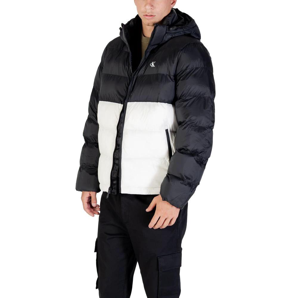 Calvin Klein Jeans Cream Polyamide Coat