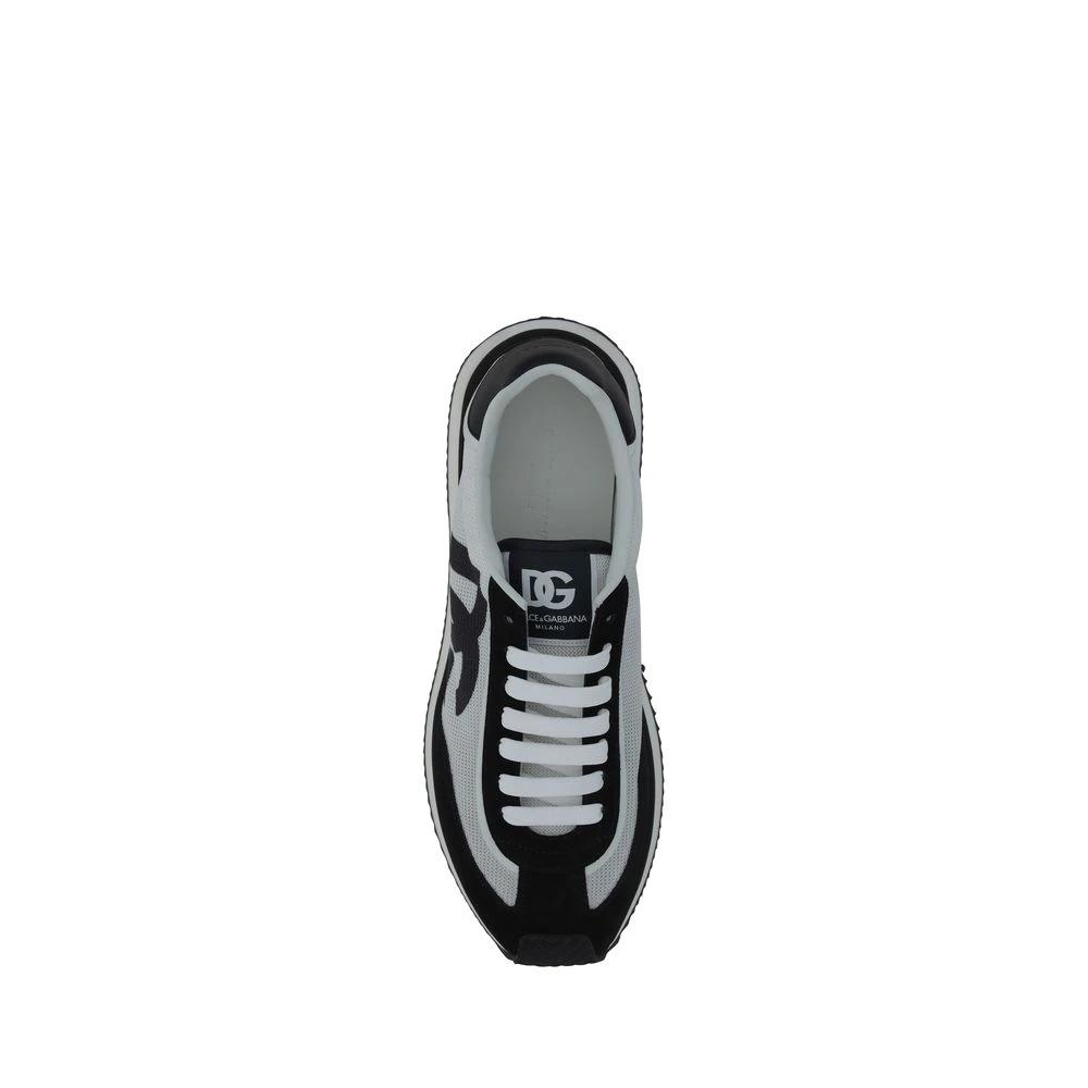 Dolce & Gabbana White Fabric Athletic Sneakers by Dolce & Gabbana