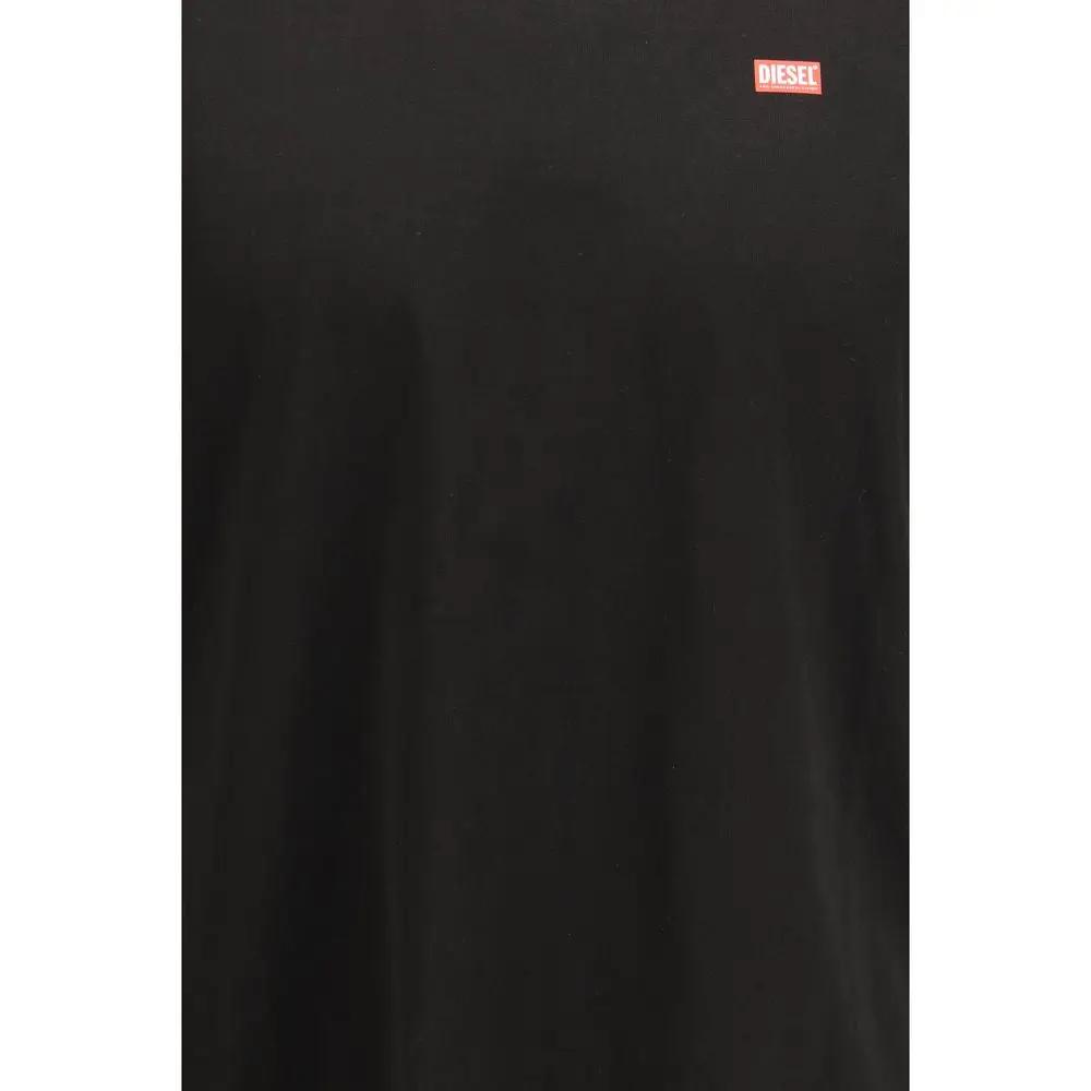 Diesel Black Cotton T-Shirt by Diesel