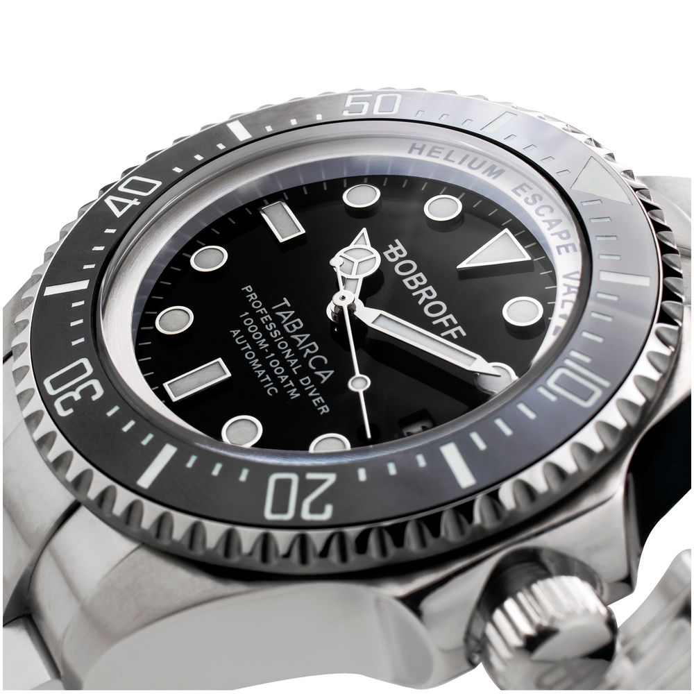 Bobroff Montre Habillée En Acier Inox Gris Automatique Élégante Et Fiable Pour Toutes Les Occasions