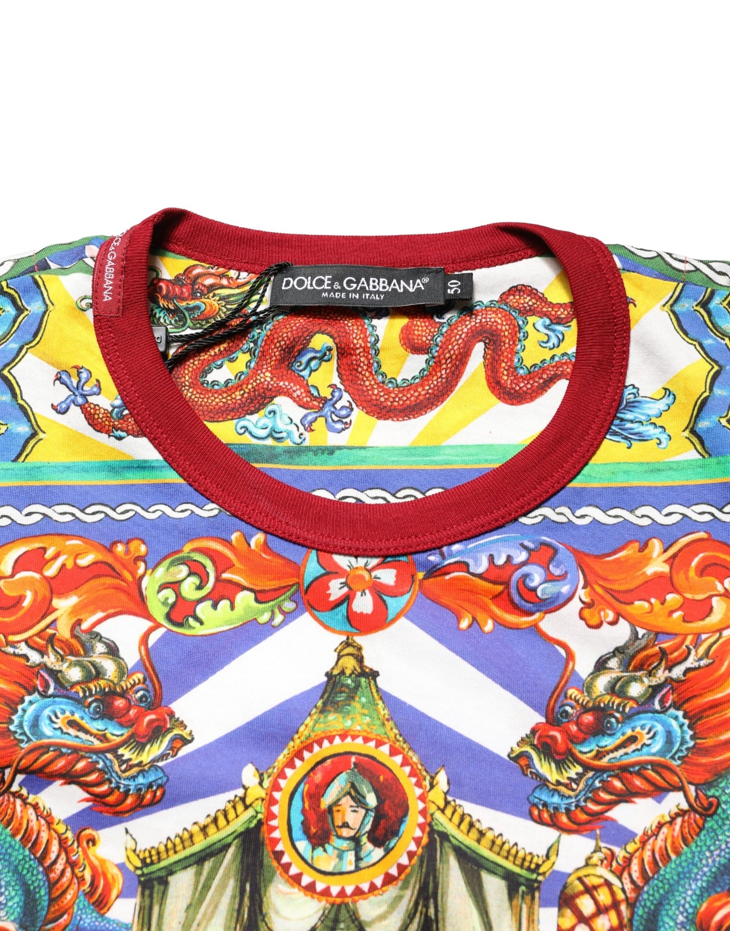Dolce Gabbana Multicolore Teatro Dei Pupi T Shirt À Manches Longues Pour Homme